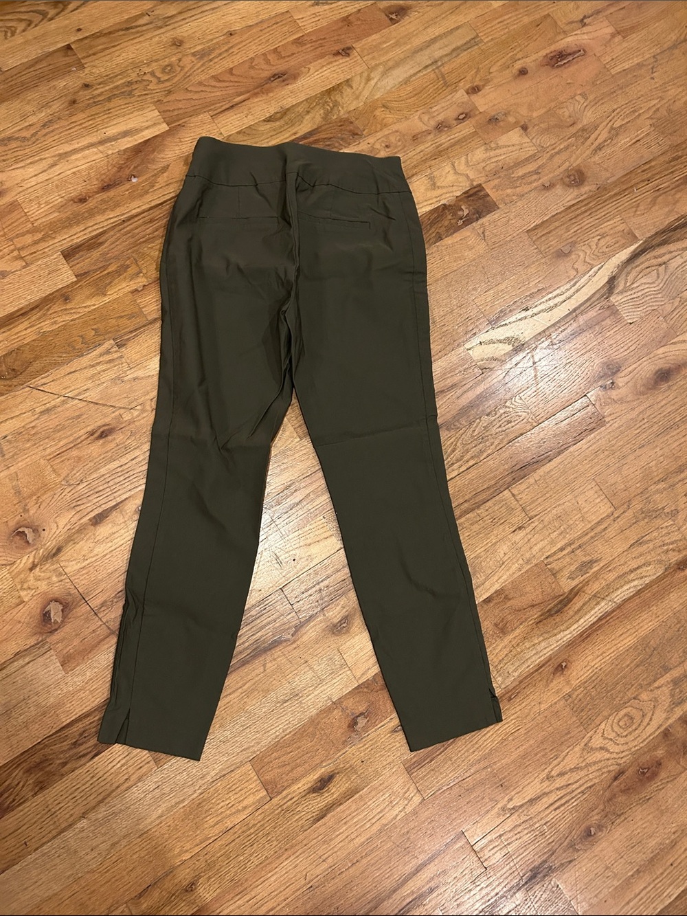 New York & Company Olive Skinny Ponte Ankle Pants - Picture 3 of 6
